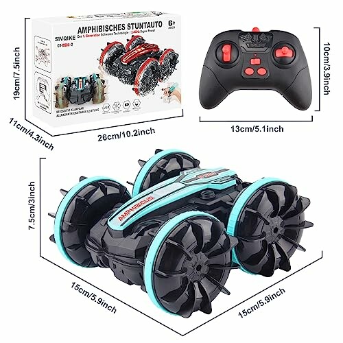 Amphibisches Spielzeugauto mit Fernbedienung
