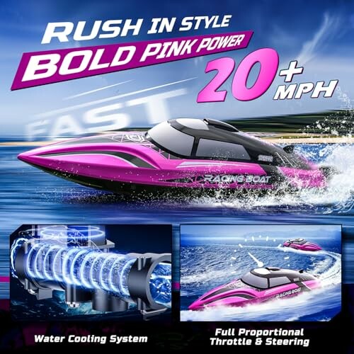 DEERC Schnelles RC Boot