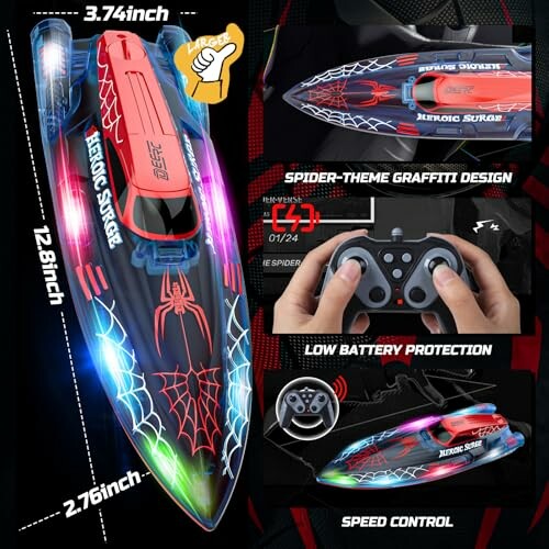 DEERC 13 Zoll RC Boot