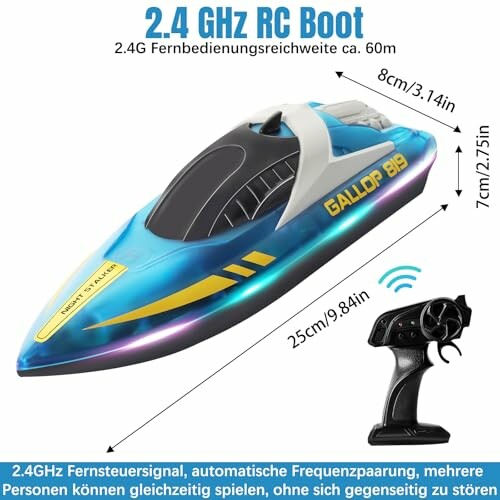 Zhwidnerso Ferngesteuertes Boot