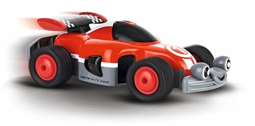 Rotes ferngesteuertes Spielzeugauto mit Augen