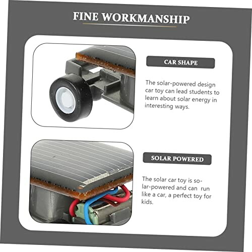 Solarbetriebenes Spielzeugauto mit feiner Verarbeitung.