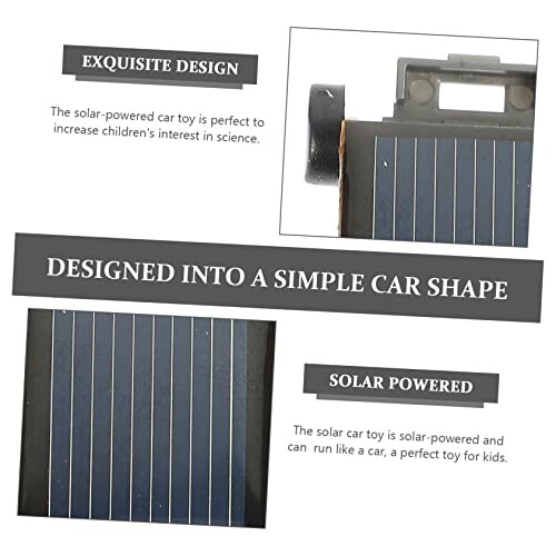 Solarbetriebenes Auto-Spielzeug mit einfachem Design und exquisite Details.