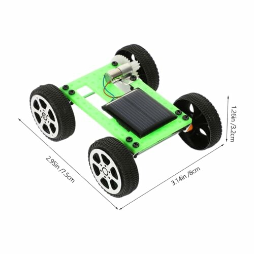Kleines Solarbetriebenes Spielzeugauto mit vier Rädern