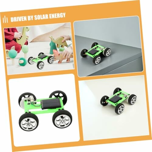 Spielzeugauto, das mit Solarenergie betrieben wird.