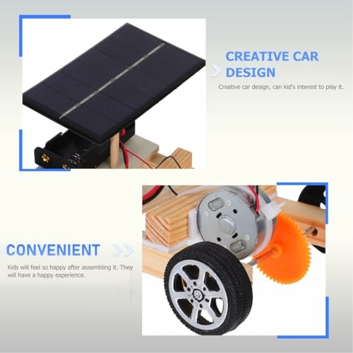 Solarbetriebenes Spielzeugauto mit kreativem Design