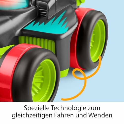 Spielzeugauto mit spezieller Technologie zum gleichzeitigen Fahren und Wenden.