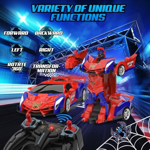 Ferngesteuertes Auto, das sich in Roboter verwandelt.